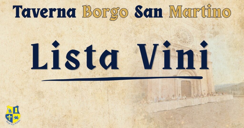 Carta vini San Martino